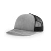 Richardson Heather Grey/Black Mesh Back Split Trucker Hat