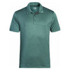 Landway Men's Heather Emerald Vertex Heathered Knit Polo