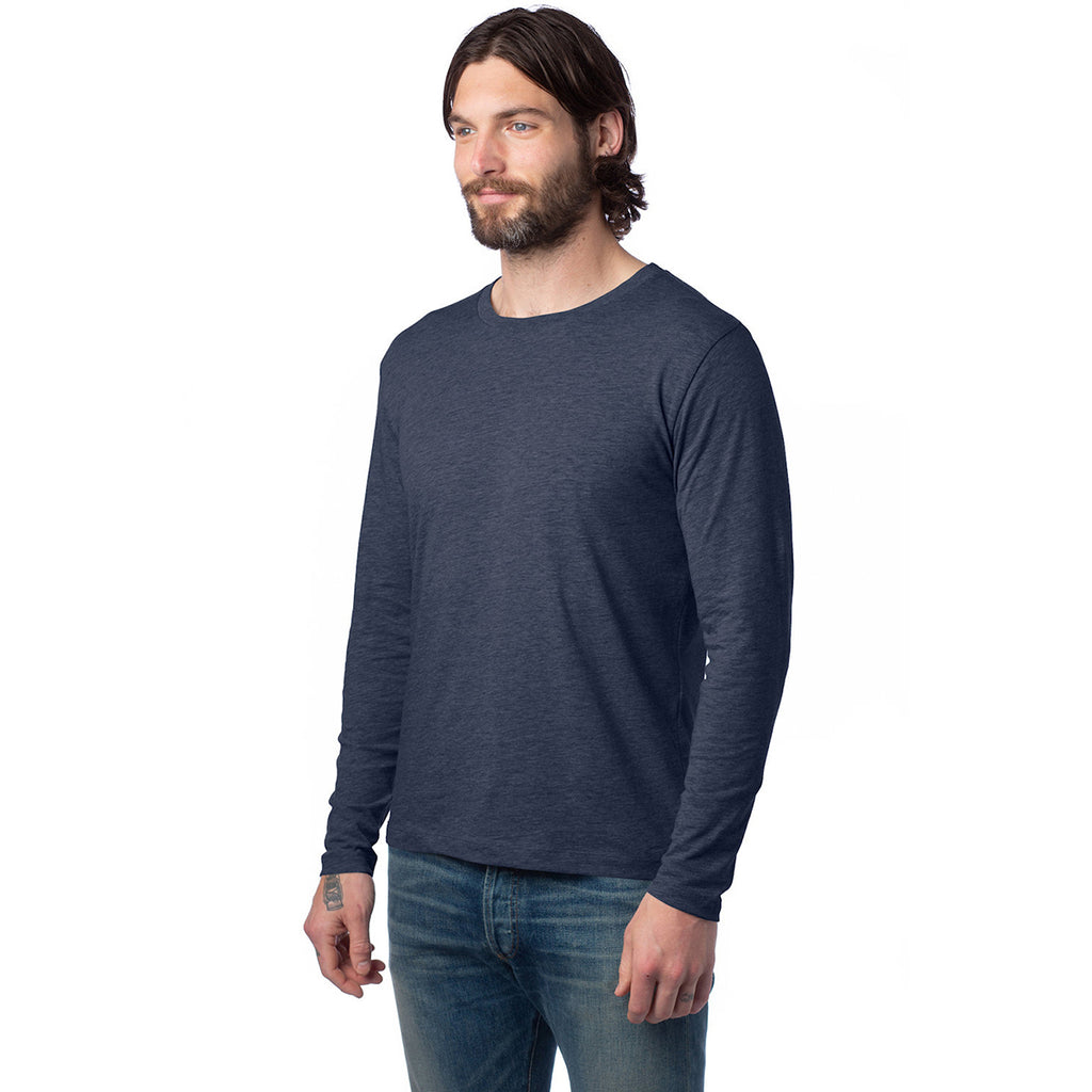 Alternative Apparel Unisex Midnight Navy Long Sleeve Go-To T-Shirt