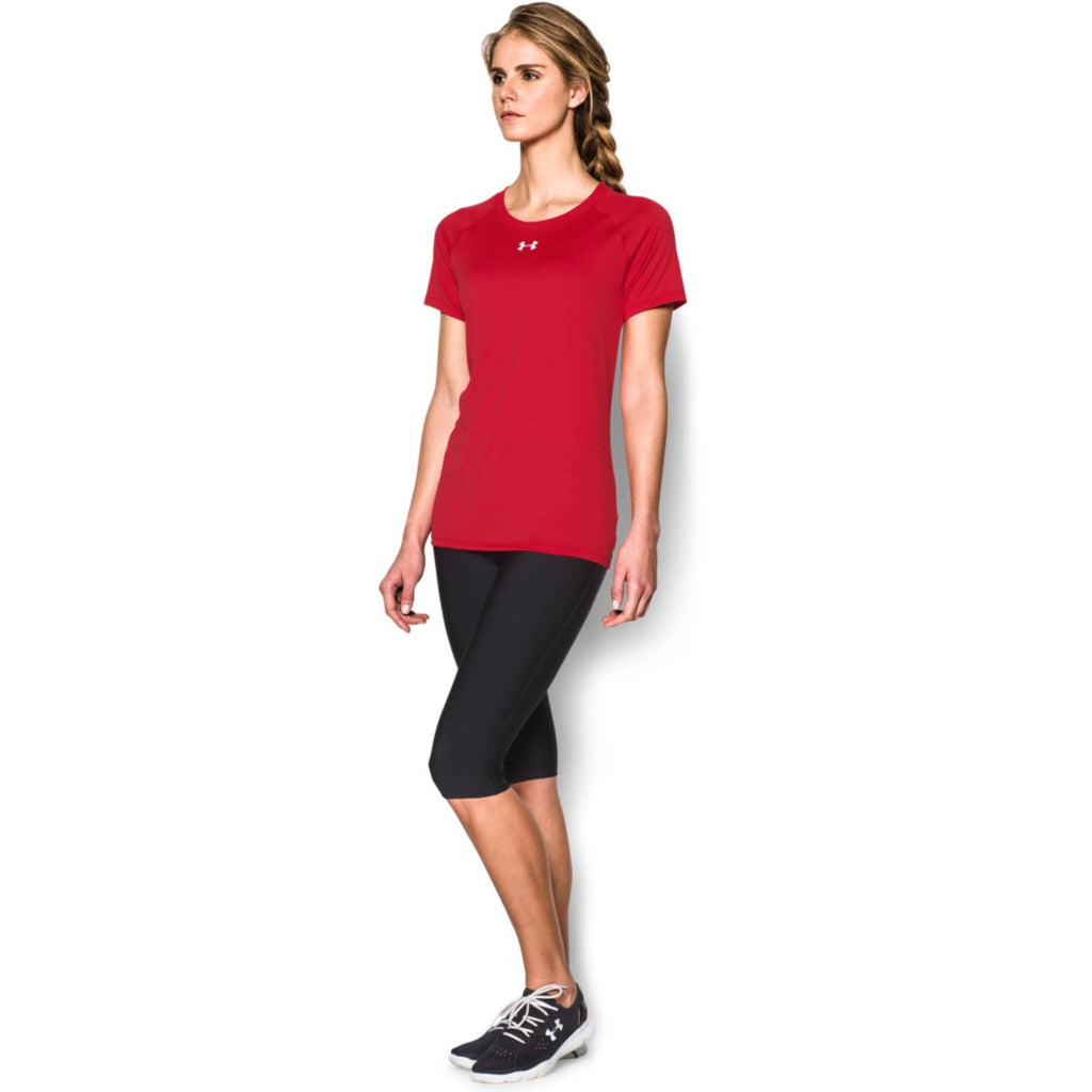 Under Armour Women's Red S/S Locker Tee