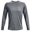 Under Armour Men's Pitch Grey/Black UA Tech 2.0 Long Sleeve Tee