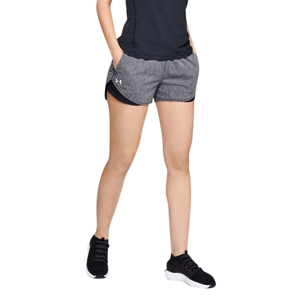 Under Armour Women's Black Play Up Shorts 3.0 Twist