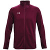 Under Armour Men's Maroon/White Command Warm-Up Full-Zip