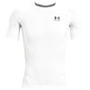 Under Armour Men's White/Black HeatGear Armour Short Sleeve Shirt