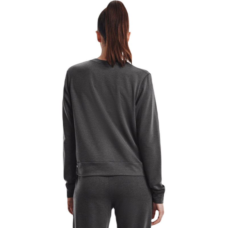 Under Armour Women's Jet Grey/Mod Grey/Black Rival Terry Crew