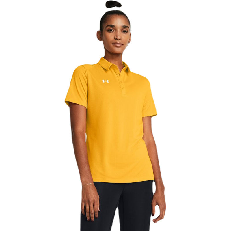 Under Armour Women's Steeltown Gold/White Tech Team Polo