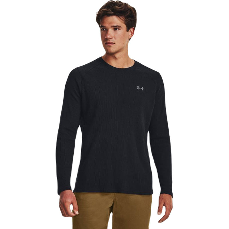 Under Armour Men's Black/Pitch Grey Waffle Max Crew