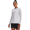 Under Armour Women's White/Mod Grey Team Tech Long Sleeve