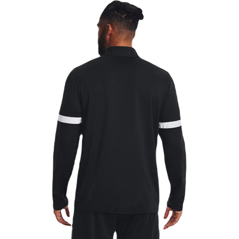 Under Armour Men's Black/White Team Knit Warm-Up Full Zip