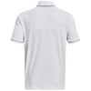 Under Armour Men's White/Mod Grey Team Tipped Polo