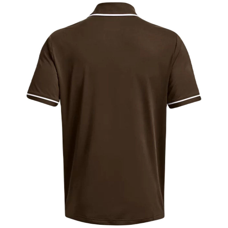 Under Armour Men's Cleveland Brown/White Team Tipped Polo