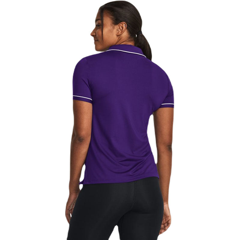 Under Armour Women's Purple/White Team Tipped Polo