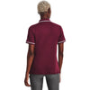 Under Armour Women's Maroon/White Team Tipped Polo