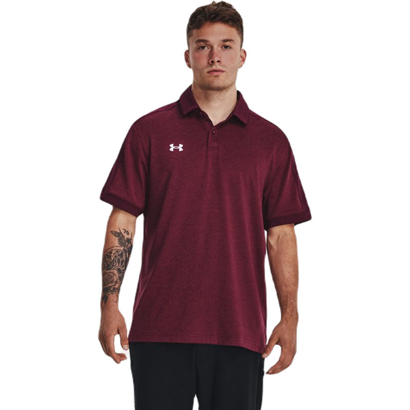 Under Armour Men's Maroon/White Trophy Polo