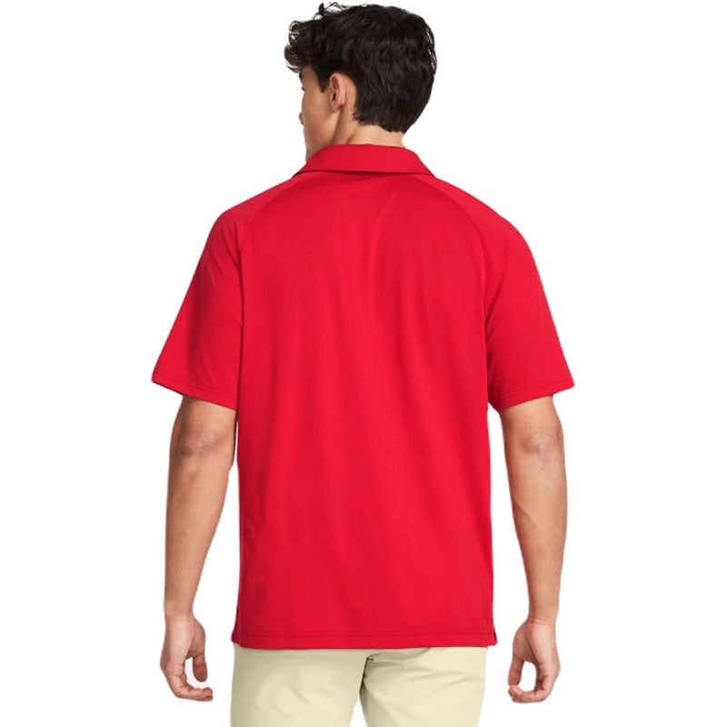 Under Armour Men's Red/White Title Polo