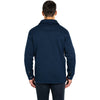 Charles River Men's Heather Navy Heathered Fleece Snap Shacket