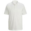 Edwards Men's White Mini-Pique Snag-Proof Polo