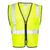 ML Kishigo Men's Lime Class 2 Double-Pocket Zippered Economy Vest