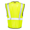 ML Kishigo Men's Lime Class 2 Zippered Mesh Economy Vest