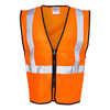 ML Kishigo Men's Orange Class 2 Zippered Mesh Economy Vest