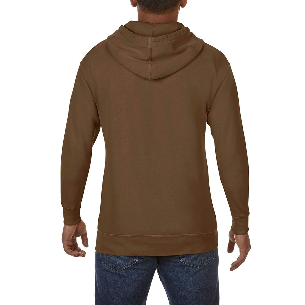 Comfort Colors Men's Brown 9.5 oz. Hooded Sweatshirt