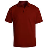 Edwards Men's Burgundy Hi-Performance Mesh Short Sleeve Polo