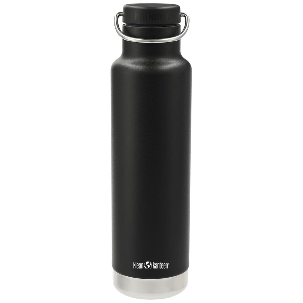 Klean Kanteen Black Eco Insulated Classic 20oz - Loop Cap