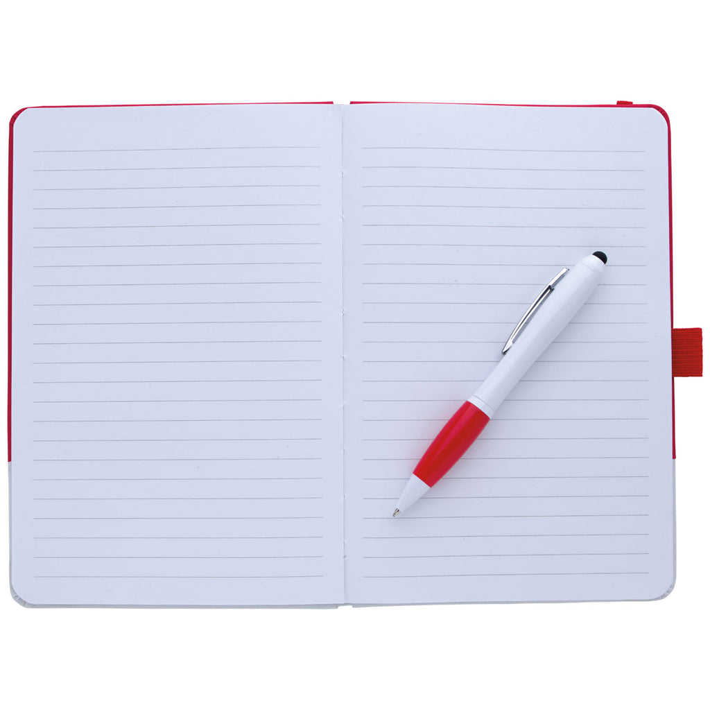 Good Value Red PrevaGuard Notebook with Ion Stylus Pen