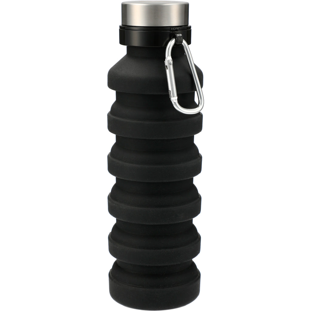 Leed's Black Zigoo Silicone Collapsible Bottle 18oz