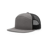 Richardson Charcoal/Black Mesh Back Split 7 Panel Trucker Hat