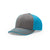 Richardson Charcoal/Neon Blue On-Field Split Pulse SportMesh R-Flex Cap