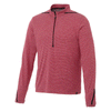 Elevate Men's Vintage Red Heather/Black Dege Eco Knit Half Zip