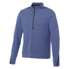 Elevate Men's Metro Blue Heather/Black Dege Eco Knit Half Zip