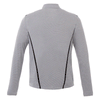 Elevate Men's Heather Grey/Black Dege Eco Knit Half Zip