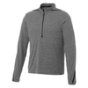 Elevate Men's Heather Charcoal/Black Dege Eco Knit Half Zip