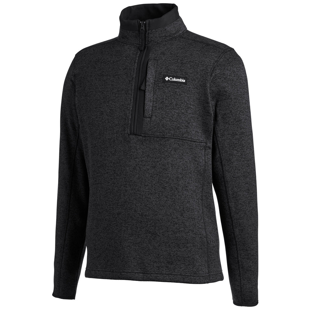 Columbia Men's Black Heather Sweater Weather 1/2 Zip