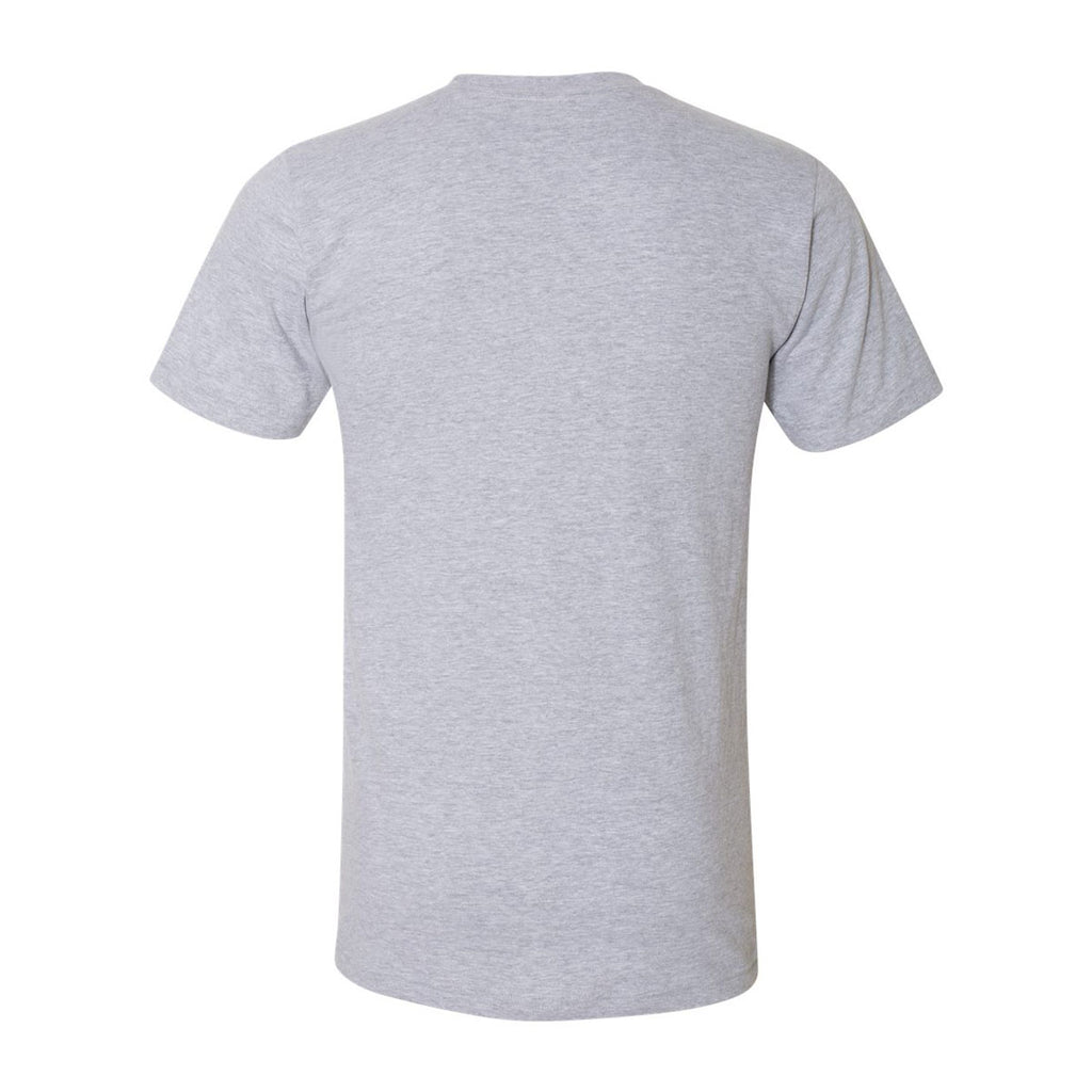 American Apparel Unisex Heather Grey Fine Jersey Short Sleeve T-Shirt