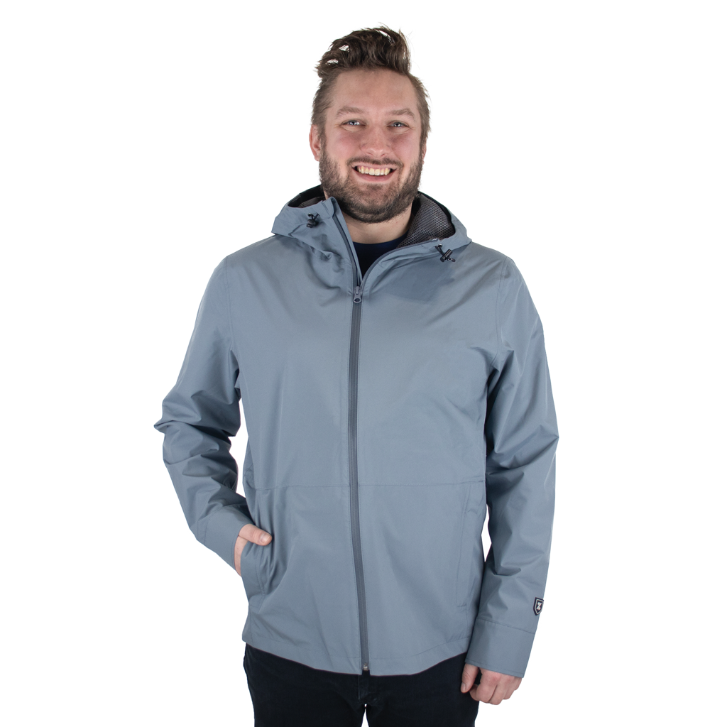 Zusa Men's Charcoal North Shore Rain Jacket