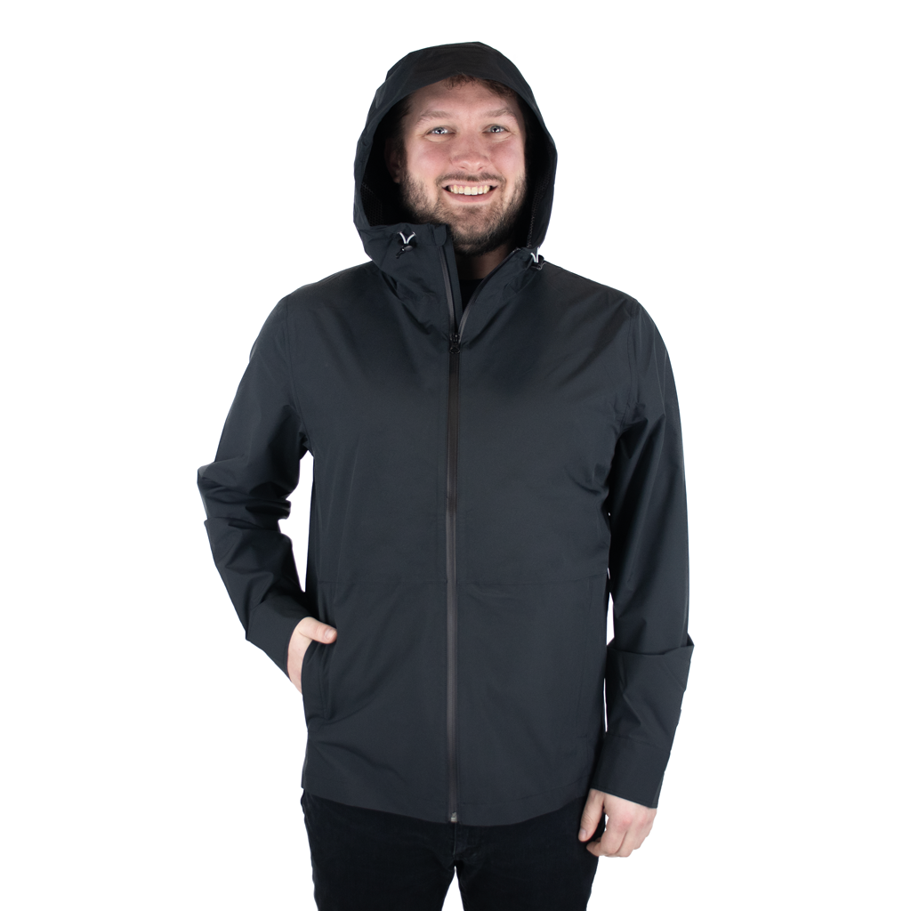 48-Hour Zusa Men's Black North Shore Rain Jacket