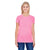 Threadfast Women's Neon Pink Triblend Short-Sleeve T-Shirt