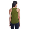 Threadfast Women's Olive Blizzard Jersey Racer Tank