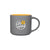 ETS Grey Monaco Ceramic Mug with Yellow Lining - 16oz