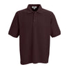 Vantage Men's Deep Maroon Soft-Blend Double-Tuck Pique Polo