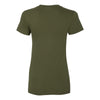 American Apparel Women's Olive Fine Jersey Short Sleeve T-Shirt