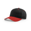 Richardson Black/Red On-Field Combination Pro Twill Snapback