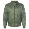 Weatherproof Men's Olive Grey Heat Last Quilted Packable Bomber