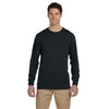 Jerzees Men's Black 5.3 Oz Dri-Power Sport Long-Sleeve T-Shirt