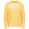 Holloway Men's Gold Heather Electrify Coolcore Long Sleeve Tee