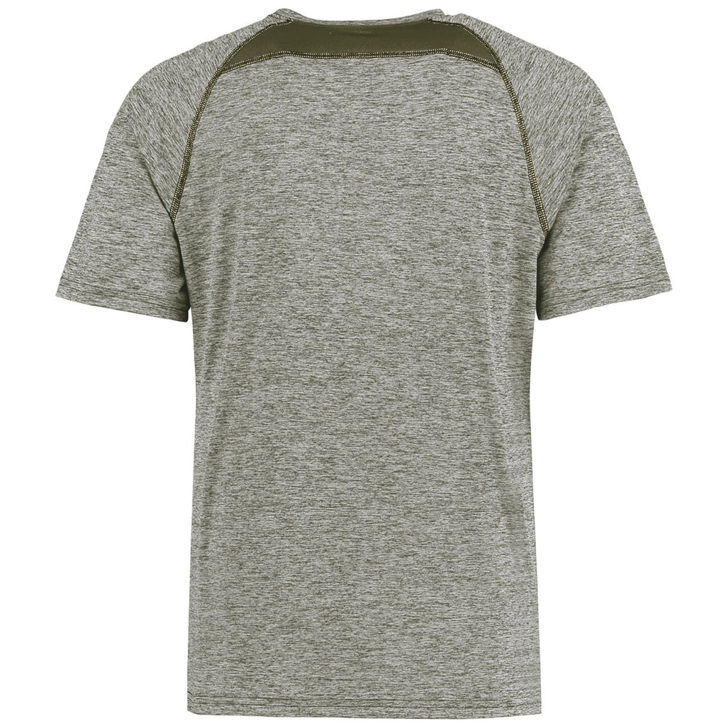 Holloway Men's Olive Heather Electrify Coolcore Tee