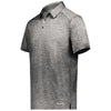 Holloway Men's Black Heather Electrify Coolcore Polo